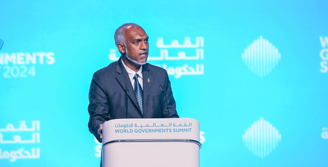 The President announces an ambitious vision for sustainable development in the Maldives at the World Governments Summit