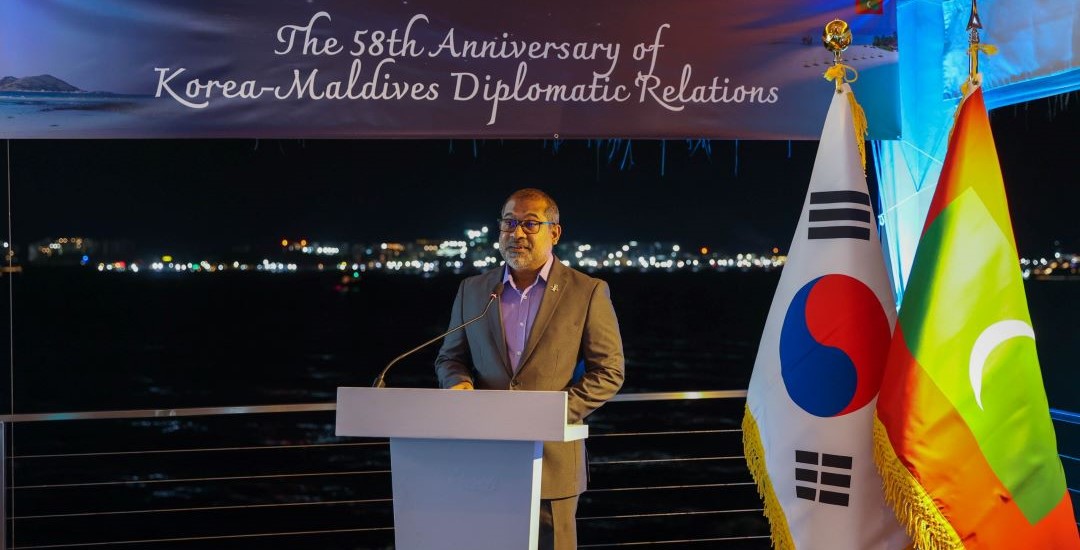Foreign Minister Dr. Khaleel attends as Chief Guest to the reception held to commemorate the 58th Anniversary of Diplomatic Relations between the Maldives and the Rep. of Korea