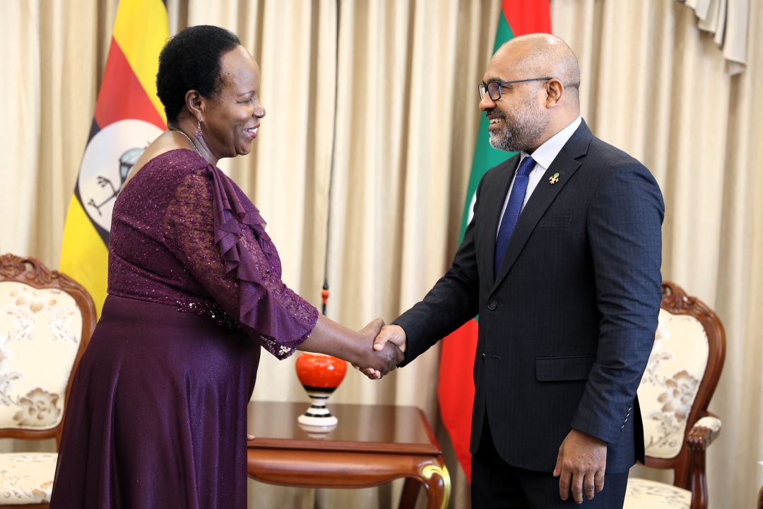 The newly appointed High Commissioner of Uganda calls on Foreign Minister Dr. Khaleel