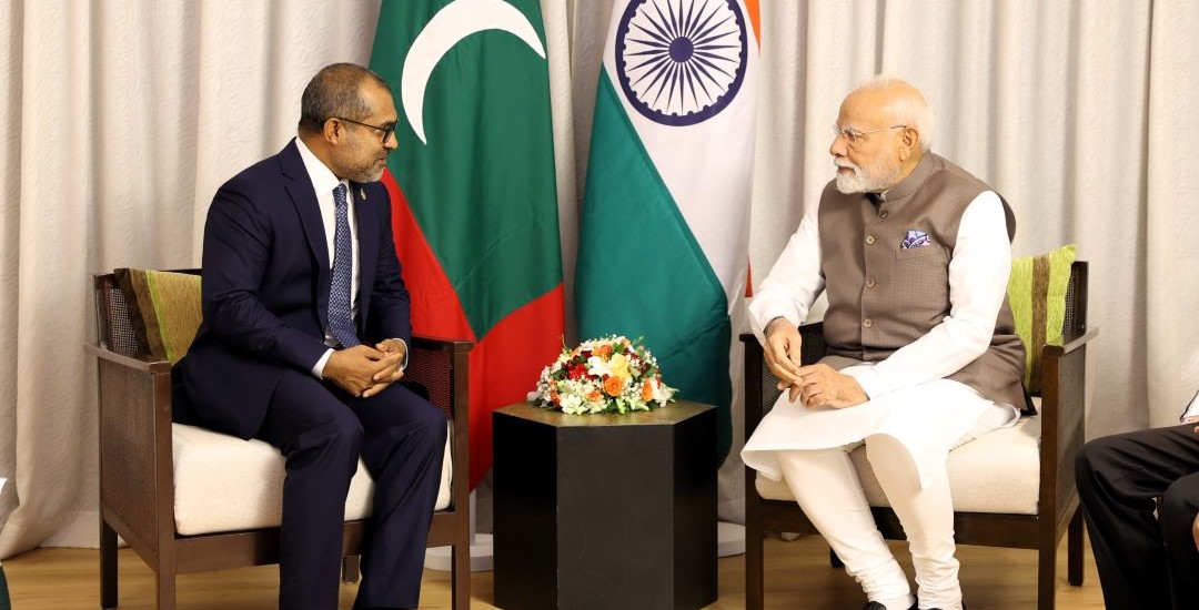 Foreign Minister Dr. Khaleel pays courtesy call on Prime Minister of India 