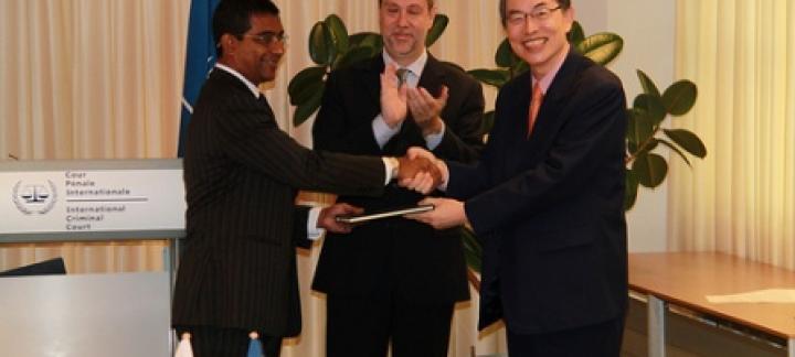 Ambassador Ali Hussain Didi attends the Welcoming Ceremony at the International Criminal Court