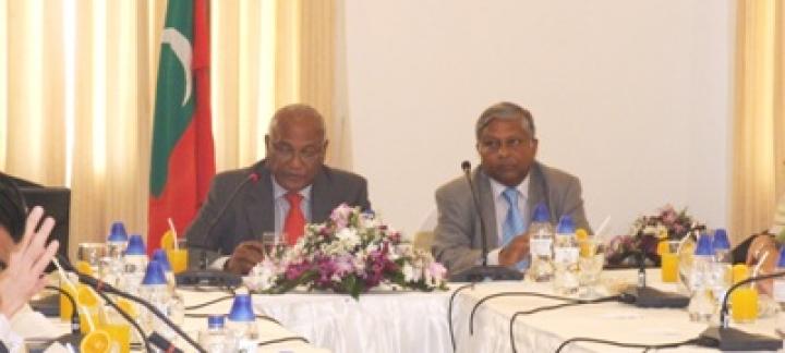 Foreign Minister briefs international community and mediaon the political situation in Maldives