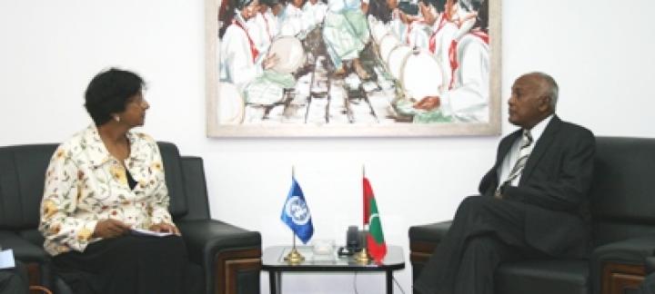 UN High Commissioner for Human Rights pays a courtesy call on Foreign Minister