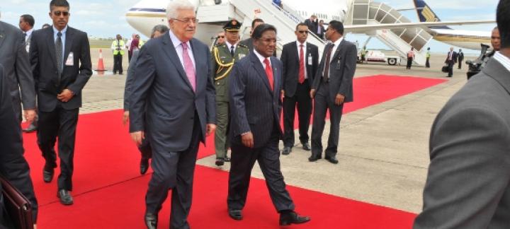 Palestinian President arrives in the Maldives on a State Visit