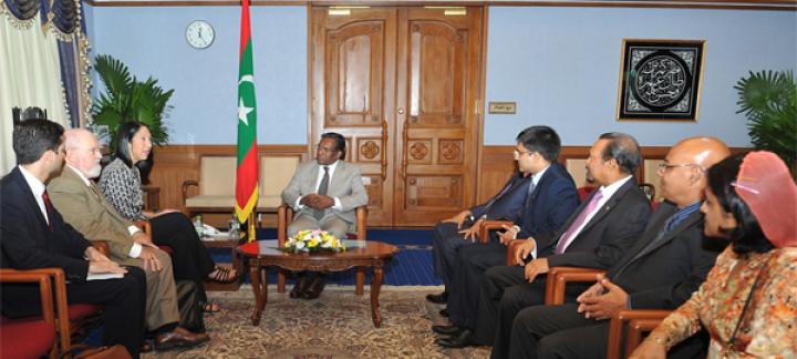 US Ambassador pays courtesy call on President Waheed