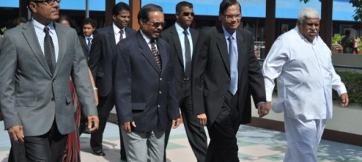Sri Lankan External Affairs Minister arrives in the Maldives