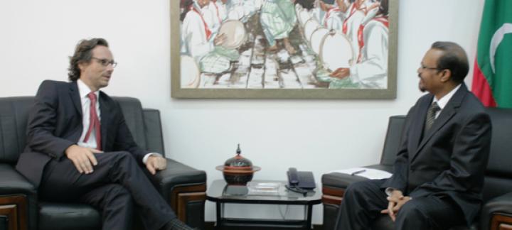 German Ambassador paid a farewell call on Minister