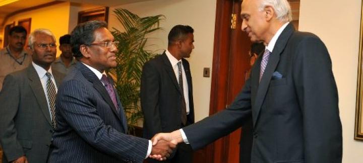 President Waheed meets Indian Foreign Secretary