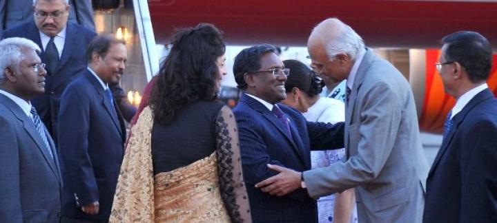 President and First Lady arrive in New Delhi