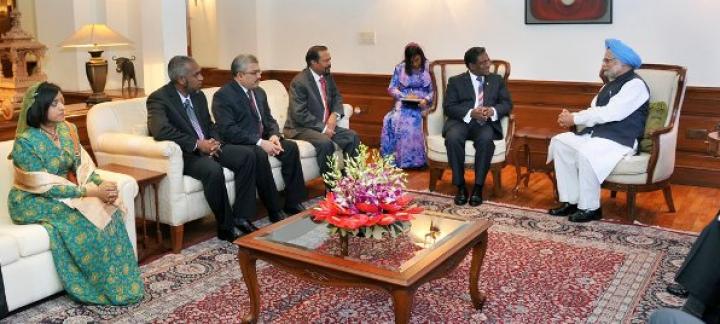 President Waheed meets Indian Prime Minister