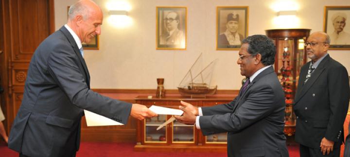 New German Ambassador presents credentials to the President