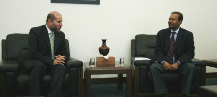 Minister of Wakf and Religious Affairs of the State of Palestine calls on Foreign Minister
