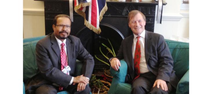 Minister meets with the Chair of the All-Party British-Maldives Parliamentary Group