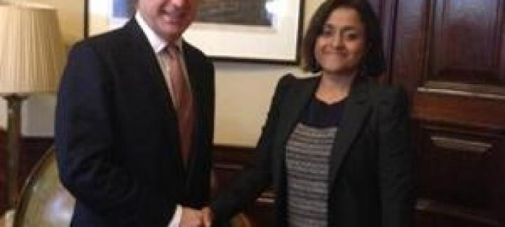 Foreign Minister meets with UK Foreign Office Minister