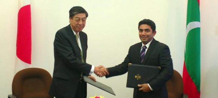 Exchange of Notes signed between the Maldives and Japan