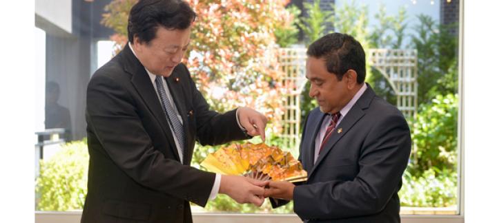 President meets members of the Japan-Maldives Parliamentarians Friendship League