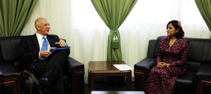 Ambassador of the Federal Republic of Germany to the Republic of Maldives calls on Minister of Foreign Affairs of the Republic of Maldives