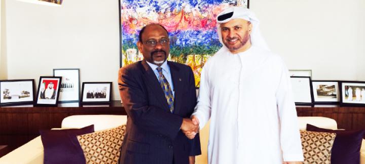 Ambassador Hameed calls on the State Minister of Foreign Affairs of UAE