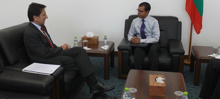 The new Ambassador of Greece calls on the Foreign Secretary