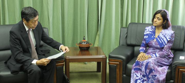 Ambassador of Japan calls on the Foreign Minister