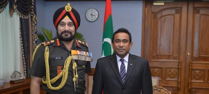Indian Chief of Army Staff Calls on the President