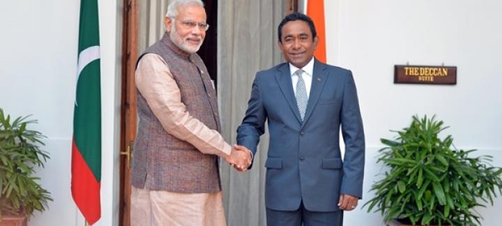 President Yameen Reaffirms Commitment to Further Strengthening Relations with India