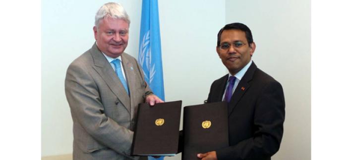 Maldives signs Memorandum of Understanding on Peacekeepers