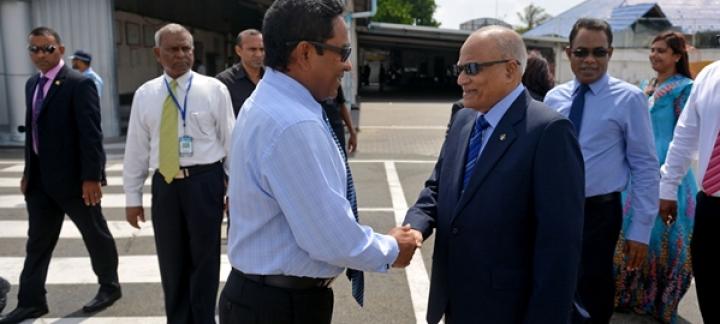 Former President Maumoon departs to Oman, as special envoy of the President