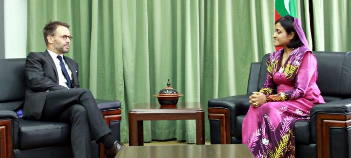 The new French Ambassador calls on the Foreign Minister