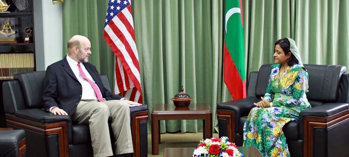 Chargé ď Affairs of the US Embassy calls on Foreign Minister