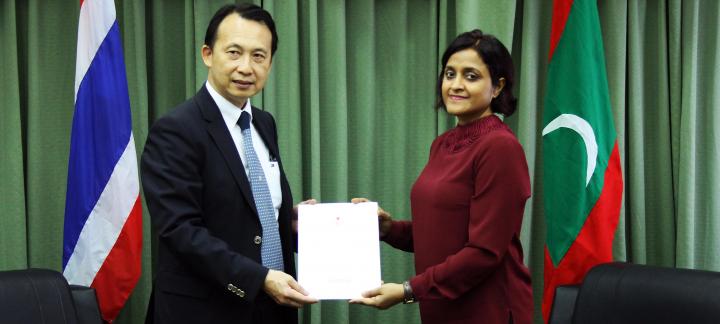 Ambassador of Thailand to the Maldives, calls on the Minister of Foreign Affairs