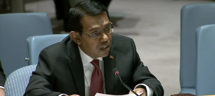 The Maldives urges the UN Security Council to take stronger and meaningful actions to end conflict in Palestine and the Middle East